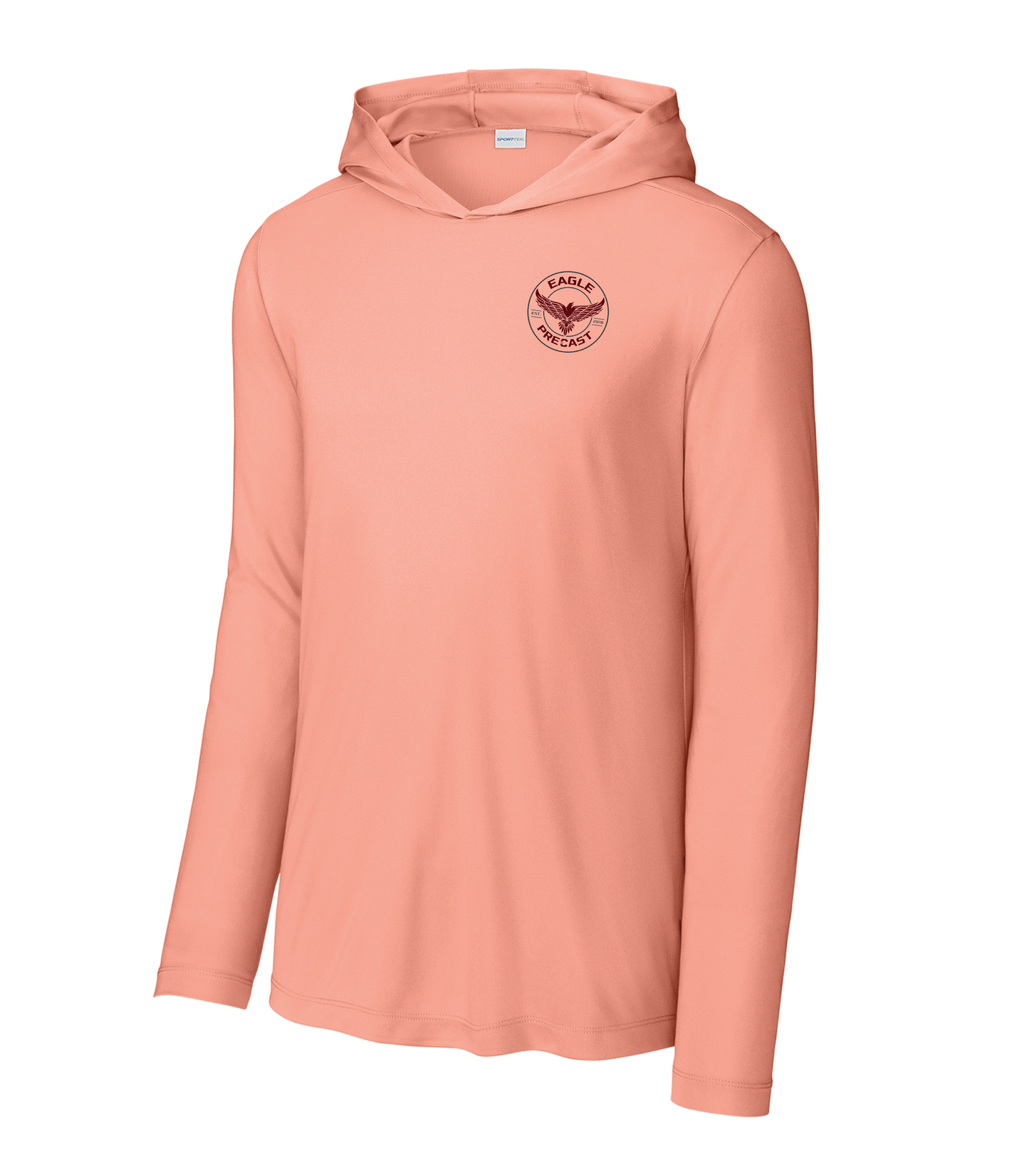 Polyester Hooded Long Sleeve Tee